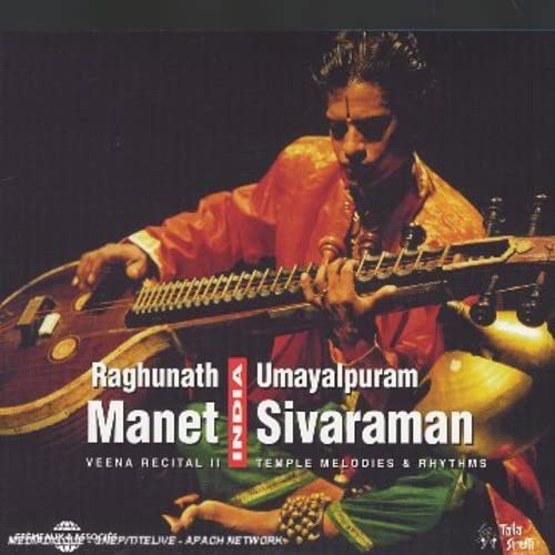 Manet & Sivaraman CD cover featuring a man playing a veena.