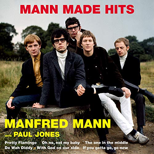 CD cover for Manfred Mann’s “Mann Made Hits” featuring the band members.