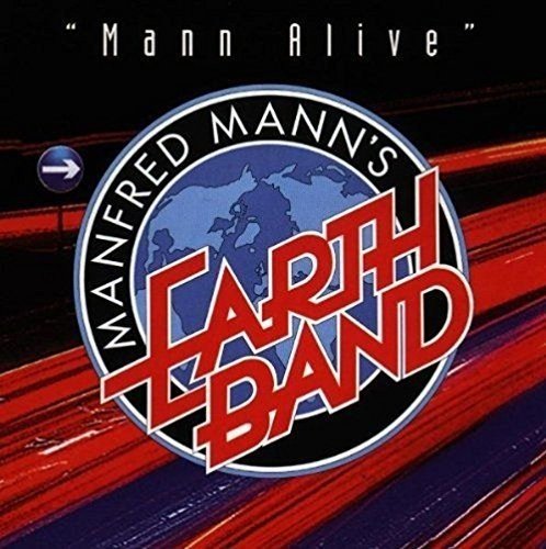 Album cover for Manfred Mann’s Earth Band’s “Mann Alive” featuring a world map.