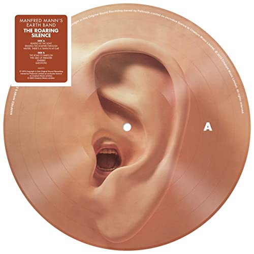 Vinyl record of Manfred Mann’s Earth Band album, featuring an ear illustration.