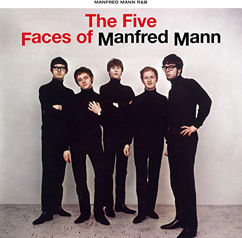 Album cover for Manfred Mann’s “The Five Faces,” featuring a band portrait.