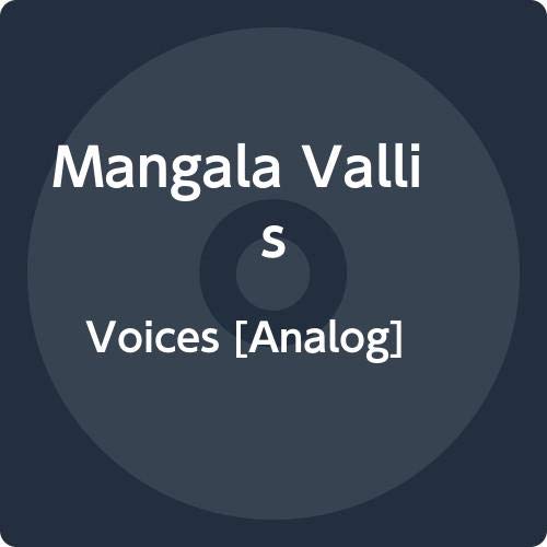 Dark blue vinyl record with white text: "Mangala Vallis - Voices [Analog]".