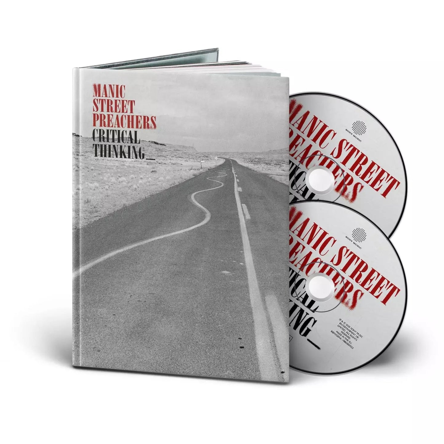 Manic Street Preachers "Critical Thinking" CD case with two discs shown.