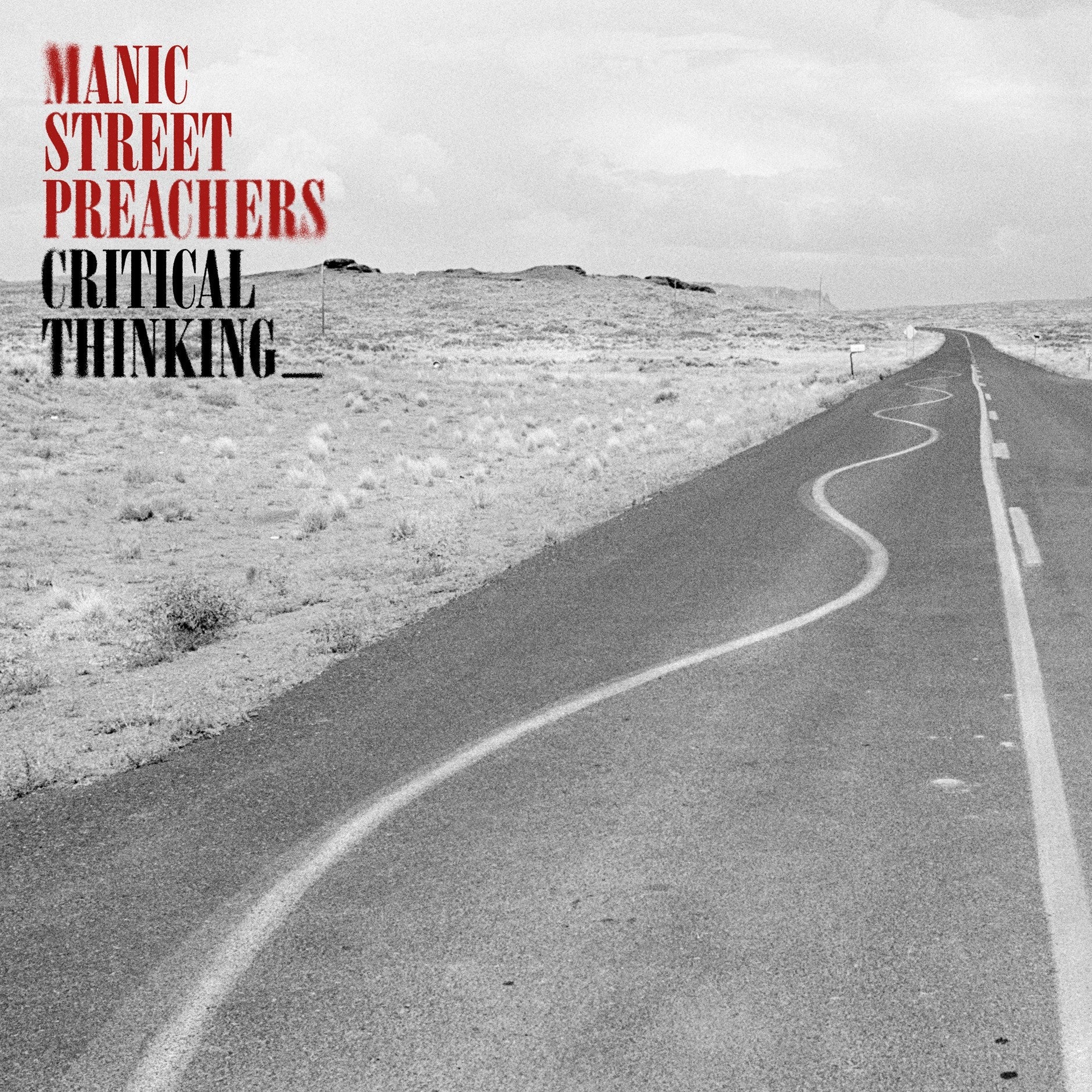 Manic Street Preachers album cover: a winding road in a desert landscape.