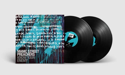 Manic Street Preachers "Know Your Enemy" deluxe vinyl record with turquoise cover.