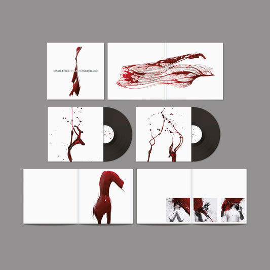 Manic Street Preachers "Lifeblood" 20th Anniversary vinyl edition packaging mockup.