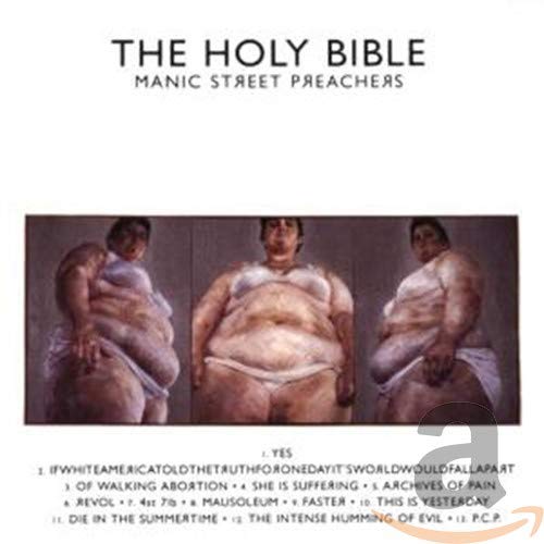 CD cover for Manic Street Preachers’ “The Holy Bible” with nude figures.