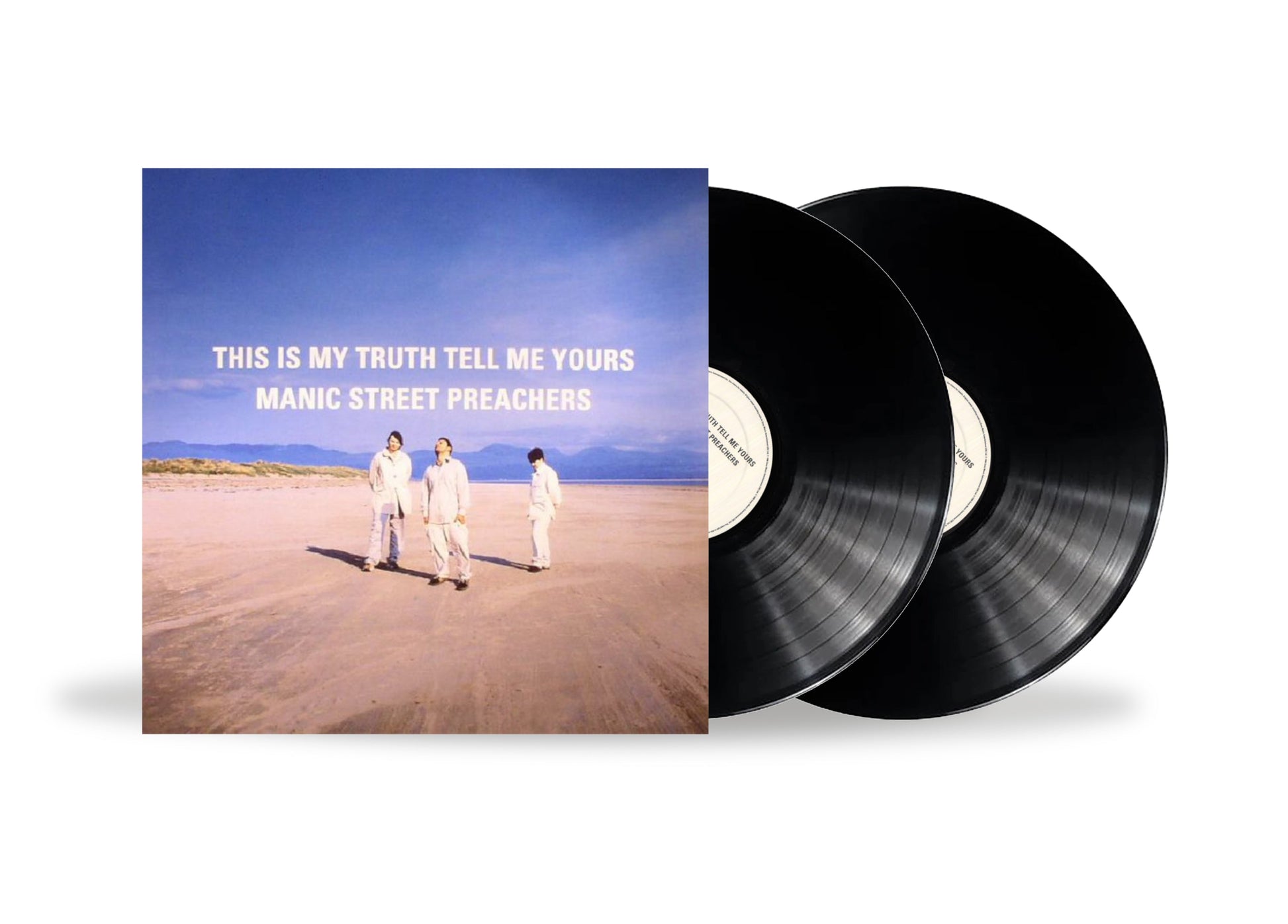 Manic Street Preachers album cover with two black vinyl records.