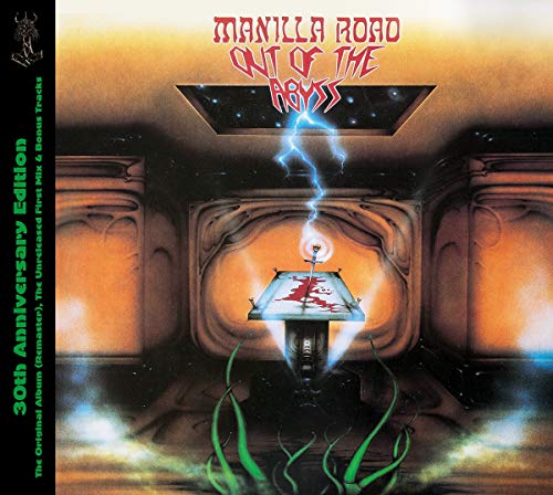 CD cover for Manilla Road’s “Out of the Abyss” with fantasy art.
