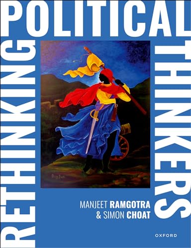 Book cover: "Rethinking Political Thinkers" with colorful artwork of a figure.