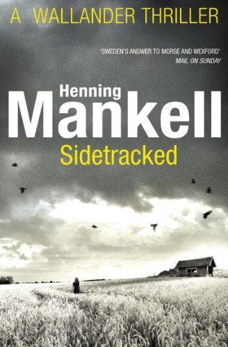 Book cover for Sidetracked by Henning Mankell showing a person in a field.