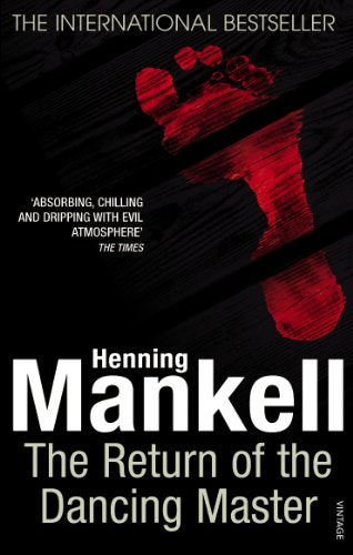 Book cover: red footprint, black background, white text, Henning Mankell.