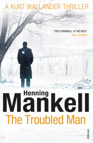 Book cover: man in coat seen from behind in snowy landscape.