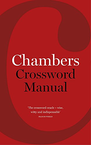 Red book cover with white text: "Chambers Crossword Manual".