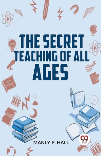 Book cover with stacked books and illustrated symbols in blue tones.