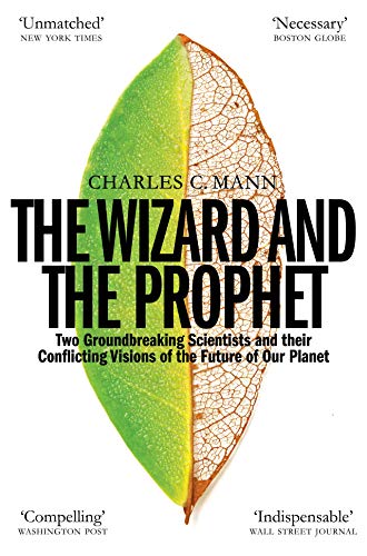 Book cover with title, author, and a leaf split between green and skeletal.