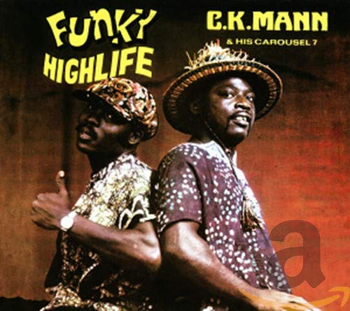 CD cover featuring two men in hats, titled “Funky Highlife.”