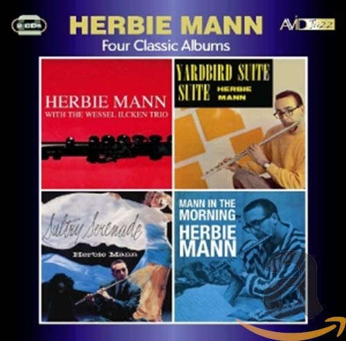 CD cover featuring four Herbie Mann album covers arranged in a two-by-two grid.