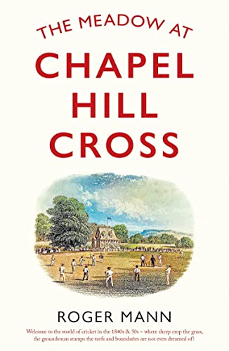 Book cover depicting a vintage cricket match in a green meadow.