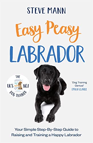 Book cover featuring a black Labrador and the title "Easy Peasy Labrador".