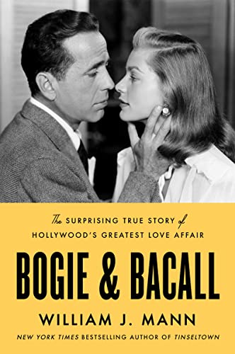 Black and white photo of Humphrey Bogart and Lauren Bacall, book cover.
