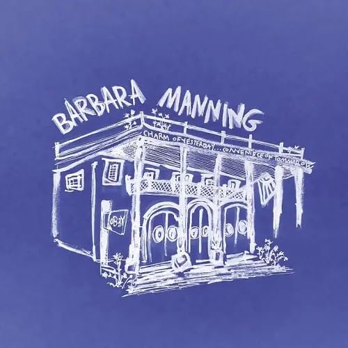 CD cover: White sketch of a building on a blue background.