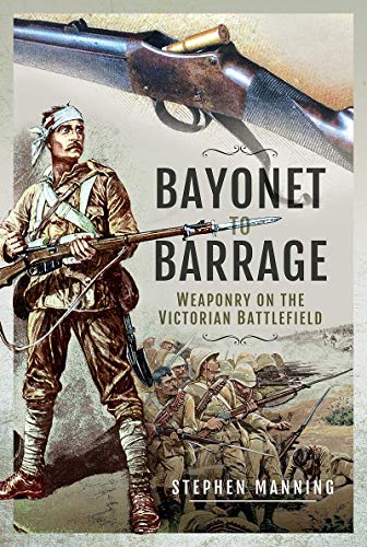 Book cover depicting a Victorian soldier with rifles and a battlefield scene.