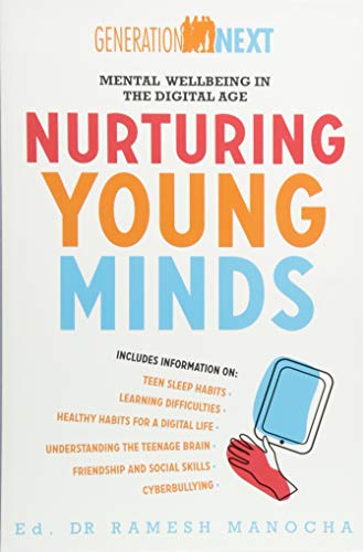 Book cover: "Nurturing Young Minds" about teen mental wellbeing and technology.