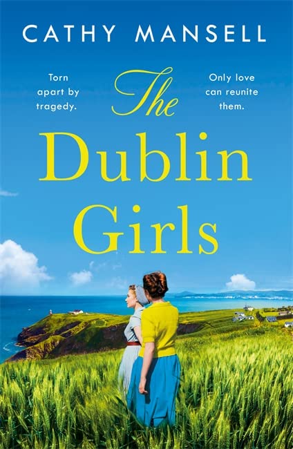 Book cover: three women in vintage dresses stand in a green field.