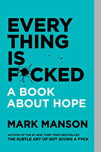 Book cover with bold white and red text on a teal background.