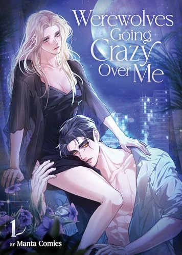 Blonde woman and man with golden eyes, illustrated cover art.