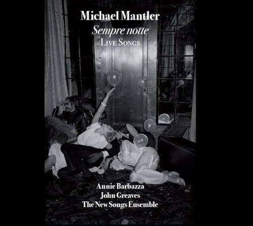 CD cover for Michael Mantler’s “Sempre Notte” with black and white figures.
