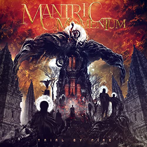CD cover: dark fantasy art with a monstrous figure and gothic architecture.