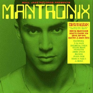 CD cover for Mantronix’s “That’s My Beat” featuring a portrait of a man.