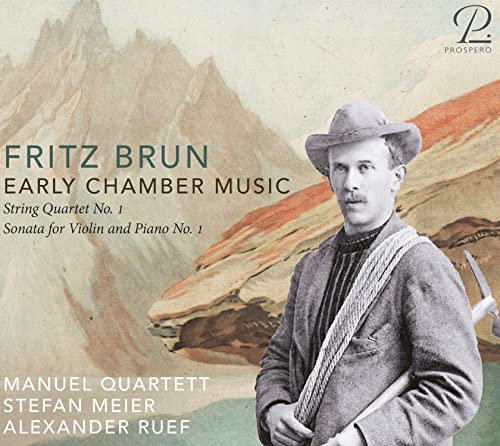 CD cover featuring a man with a climbing axe against a mountain landscape background.