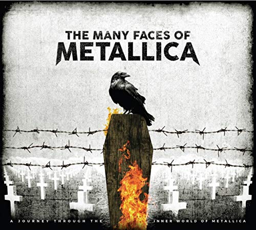 CD cover: black background, crow on post with barbed wire and flames.