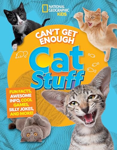 Book cover featuring multiple playful kittens and the title “Cat Stuff”.