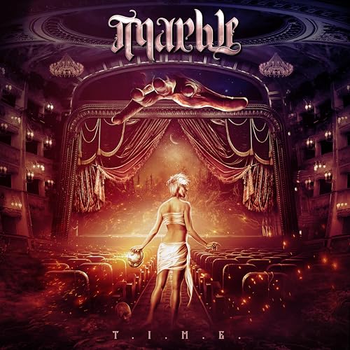 Album cover for Marble’s “T.i.m.e.” featuring a woman in a theater.