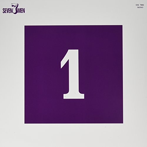 Purple vinyl record cover with a large white number one.