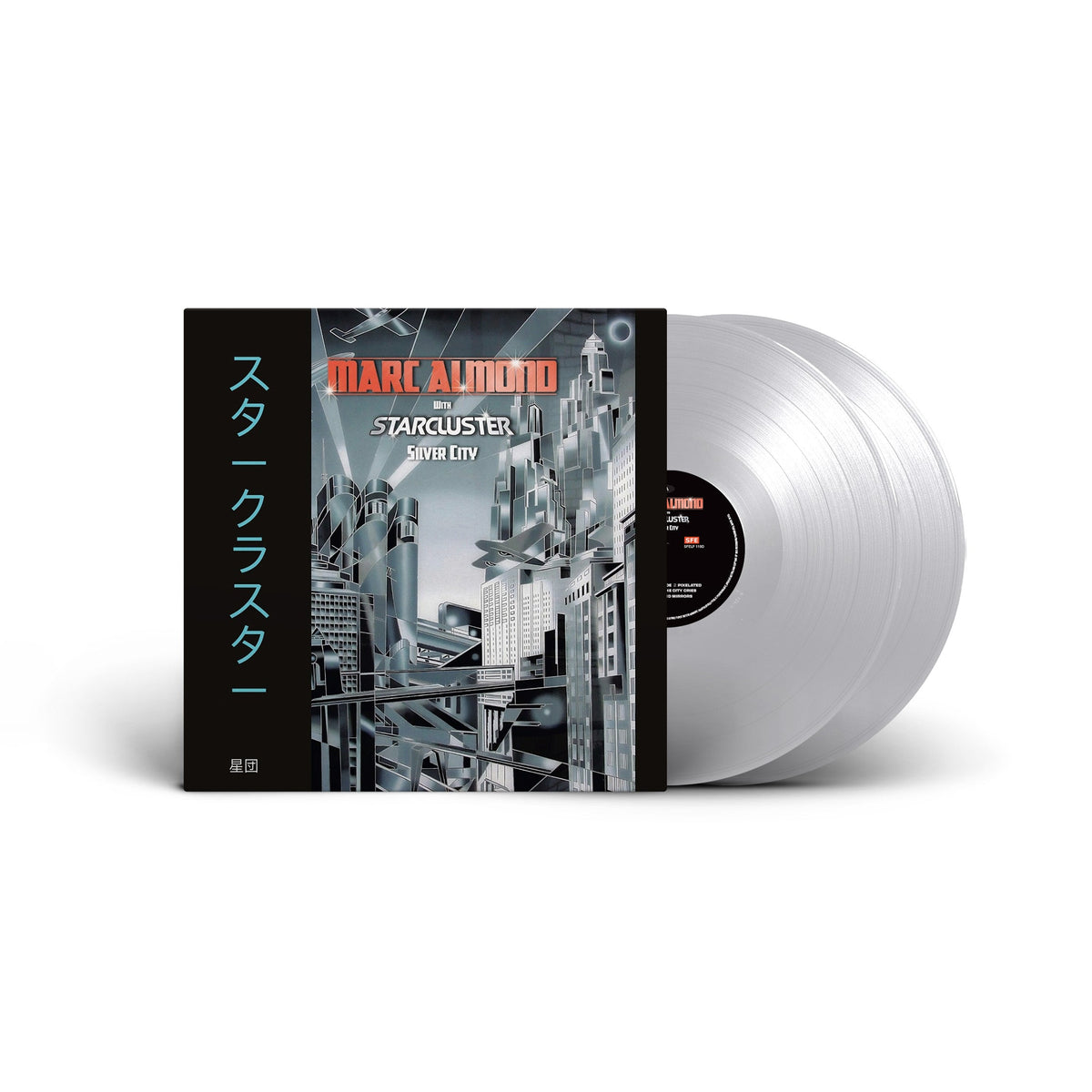Marc Almond & Starcluster “Silver City Expanded” vinyl record, white disc.