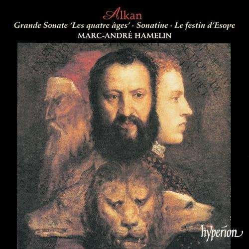 CD cover featuring three male profiles and a lion's face, with text above.