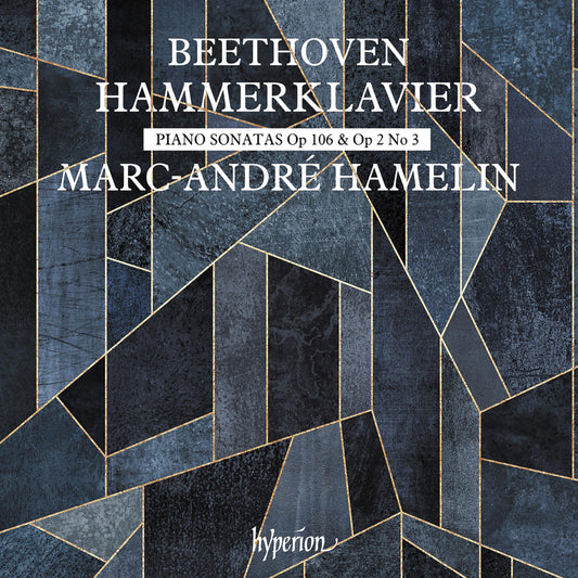 CD cover for Beethoven piano sonatas performed by Marc-André Hamelin.