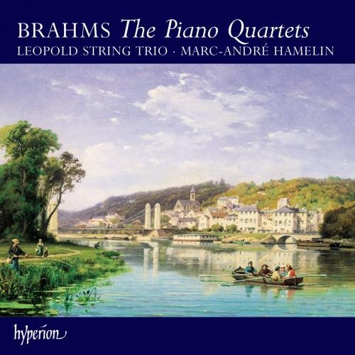 CD cover for Brahms’ Piano Quartets featuring a landscape painting.