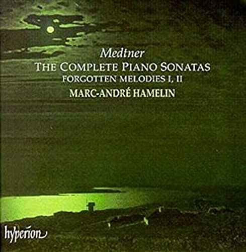CD cover for Medtner piano sonatas performed by Marc-André Hamelin.
