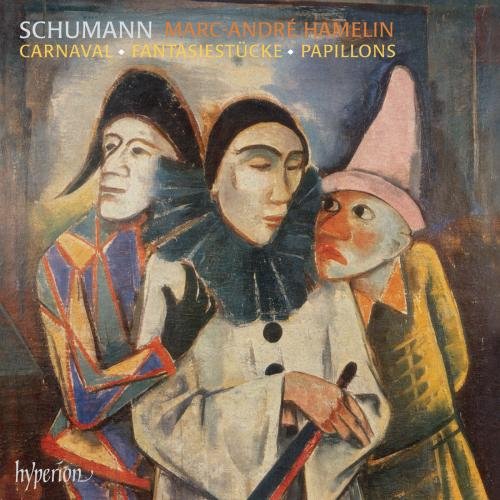CD cover featuring three painted figures in carnival costumes.