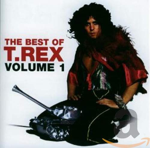 Album cover for “The Best of T-Rex Volume 1” featuring Marc Bolan.