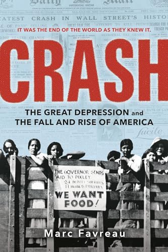 Book cover: “Crash” about the Great Depression, with historical photo.