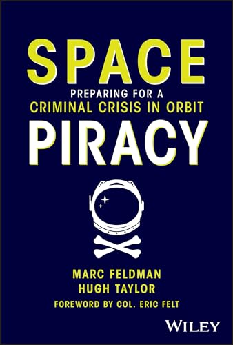 Dark blue book cover with yellow text, a space helmet, and skull & crossbones.
