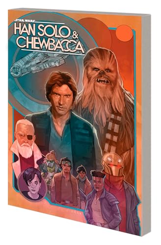 Comic book cover featuring Han Solo, Chewbacca, and other characters.