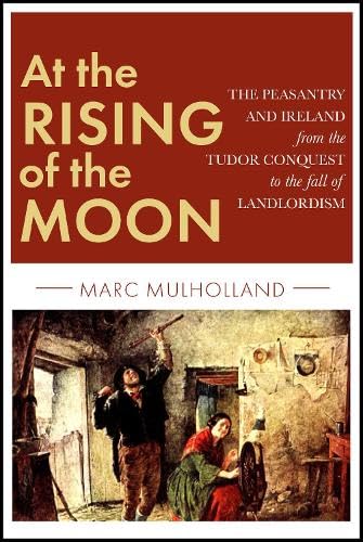 Book cover with Irish landscape, possibly a rural scene with hills and trees.